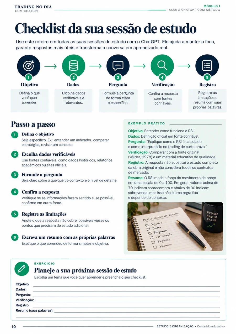Página 10 do livro Trading no Dia com ChatGPT
